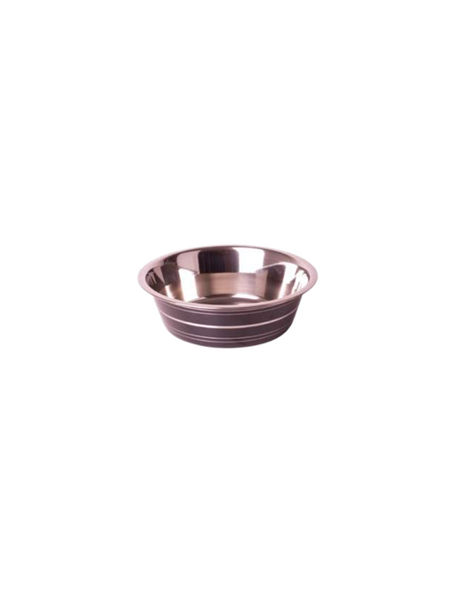 Quibropets Comedero Antideslizante con Costillas de Color Negro