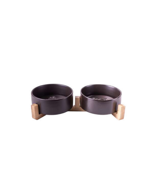 Quibropets Comedero Doble Black