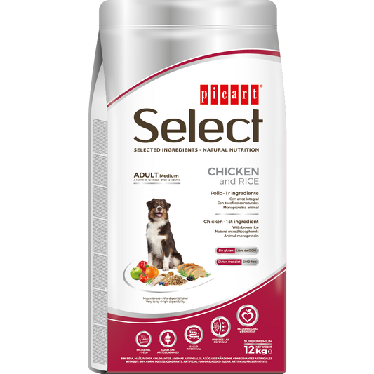 Picart Select Adult Mediano Pollo & Arroz