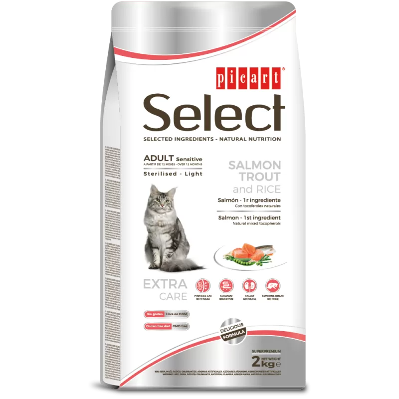 Picart Select Cat Sensitive Sterilised-Light Salmón & Arroz
