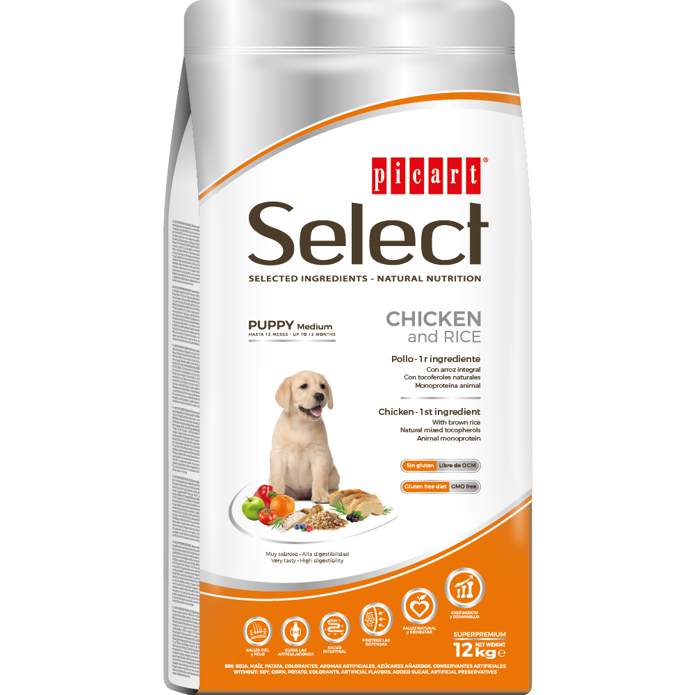 Picart Select Puppy Medium Pollo & Arroz