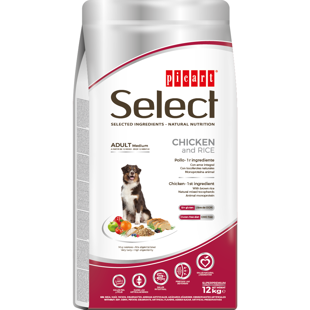 Picart Select Adult Mediano Pollo & Arroz