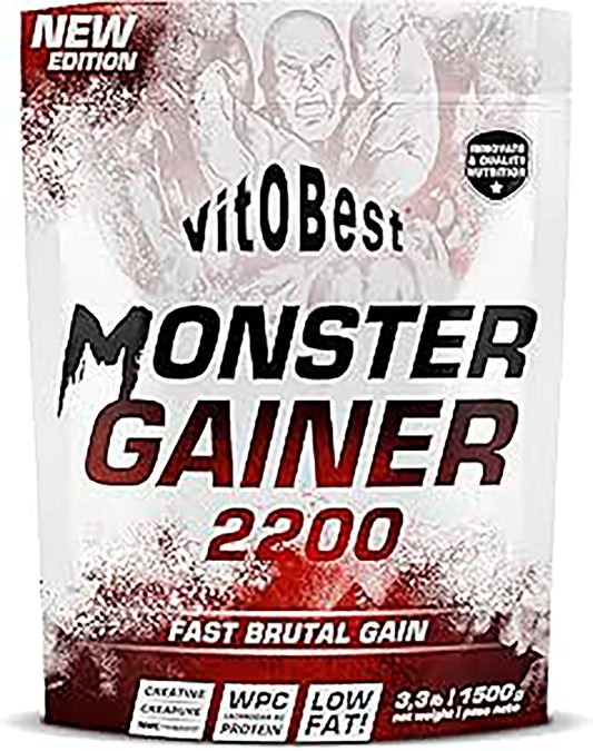 Vit.O.Best MONSTROUS GAINER 2200 DE 1,5 KG. FRESA