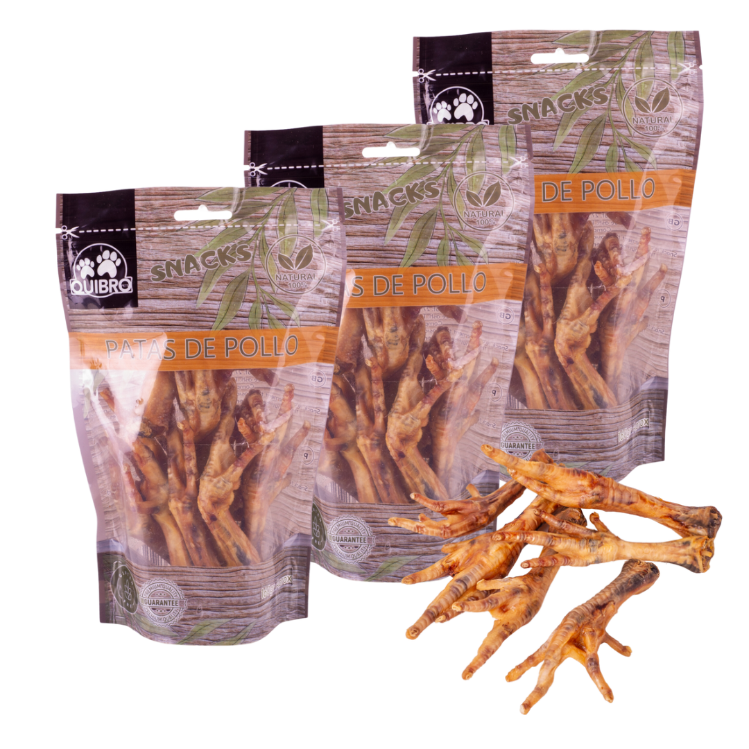 Quibropets Patas de Pollo (3x160g)