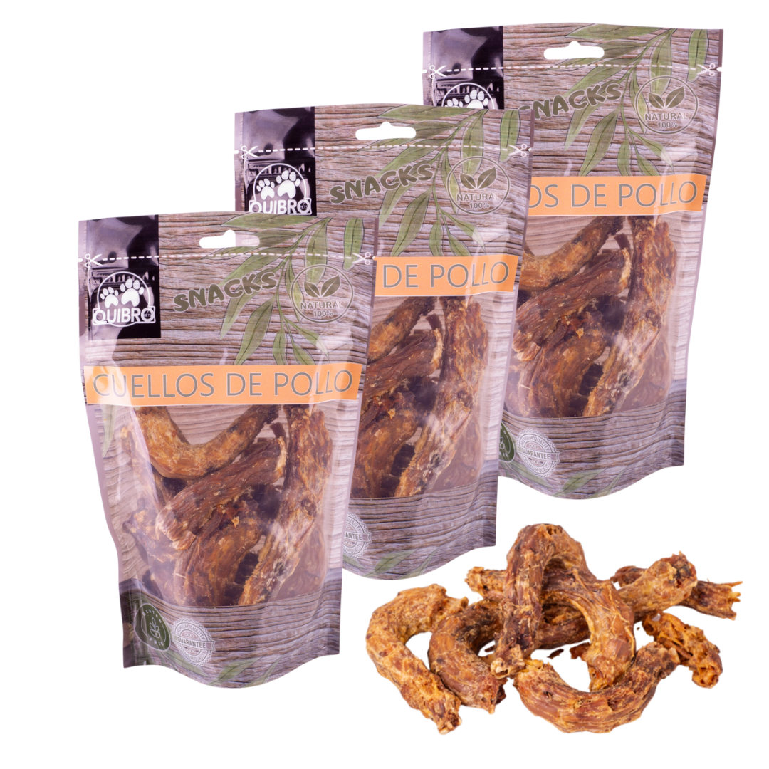 Quibropets Cuellos de Pollo (3x160g)