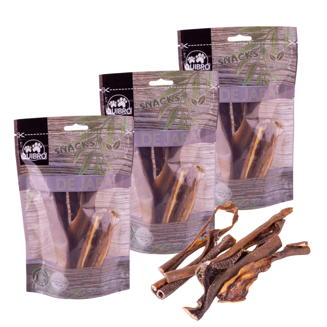 Quibropets Piel de Jabalí (3x130g)