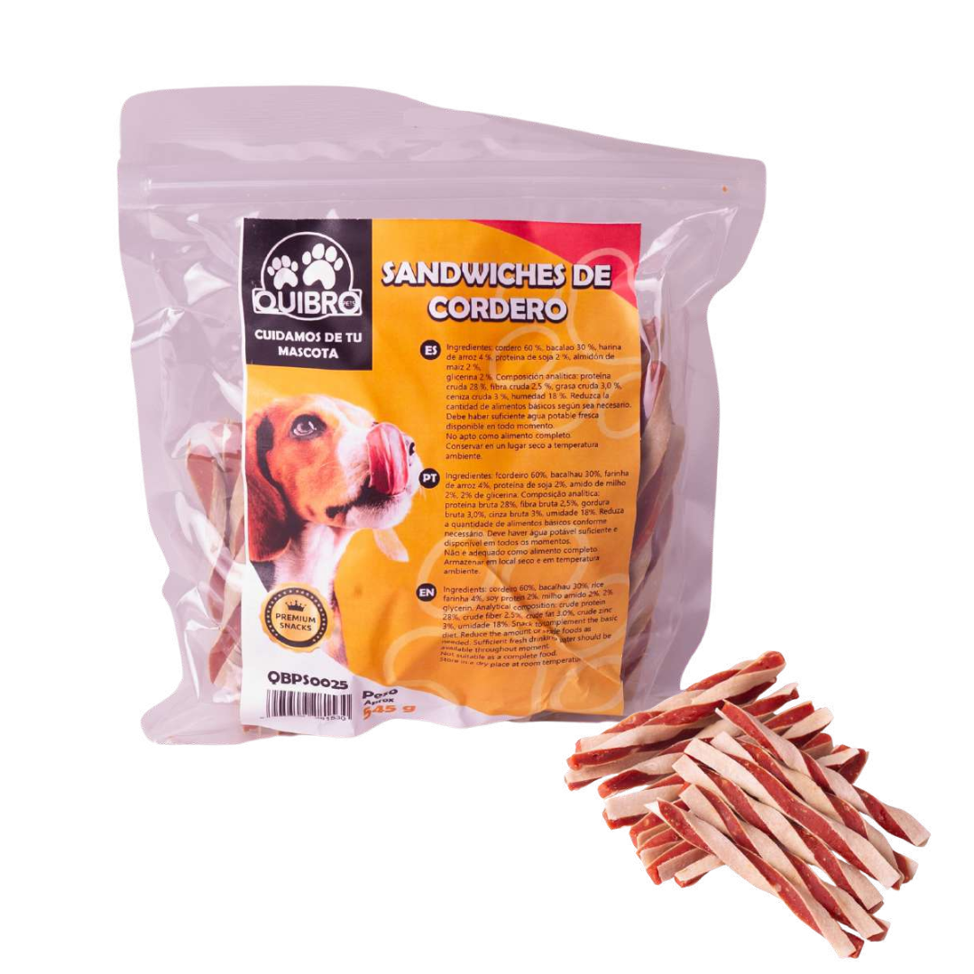 Quibropets Palitos de Sandwiches de Cordero