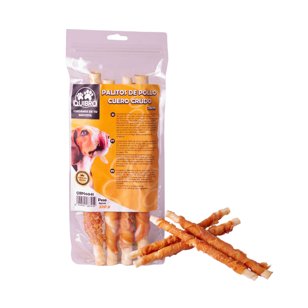 Quibropets Palitos de Pollo Cuero Crudo