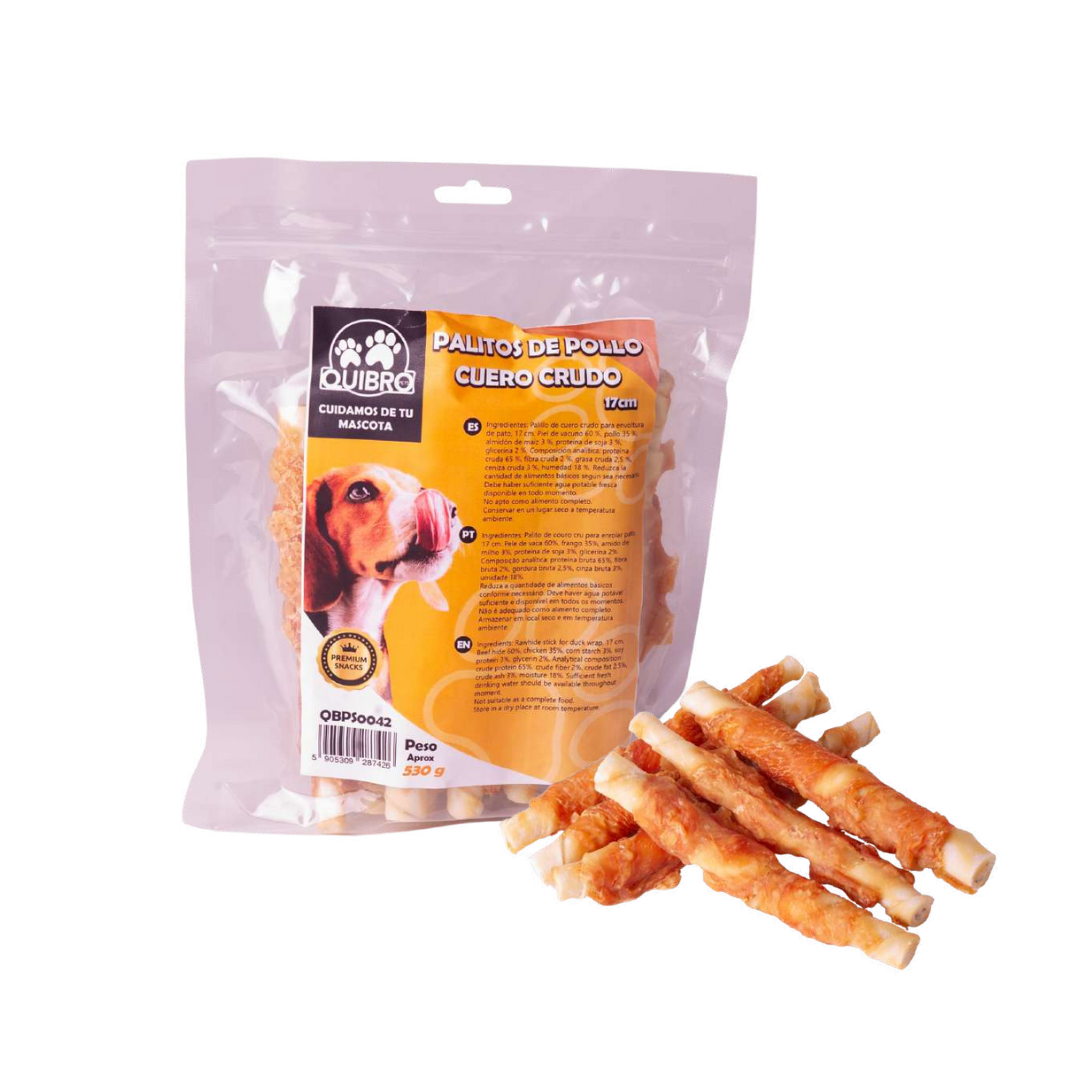 Quibropets Palitos de Pollo Cuero Crudo