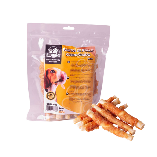 Quibropets Palitos de Pollo Cuero Crudo