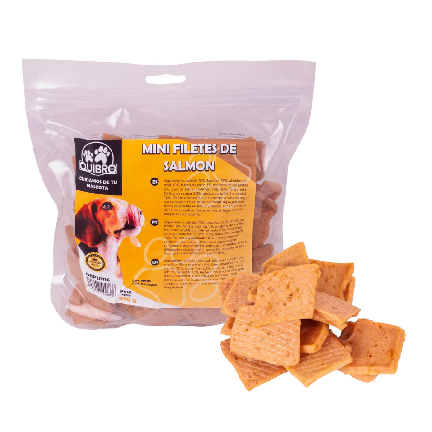 Quibropets Mini Filetes de Salmón