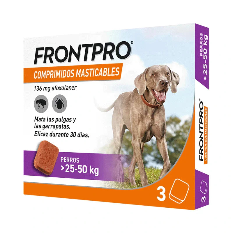 Frontpro Comprimidos masticables Antiparasitario Para Perros